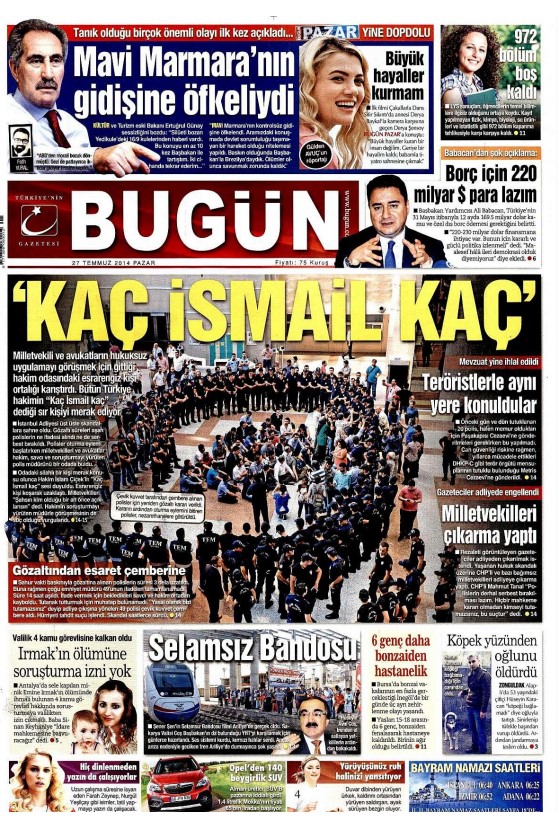 Foto - Ali İhsan Karahasanoğlu geçmiş 27 Temmuzlardaki gazete manşetlerini yorumladı