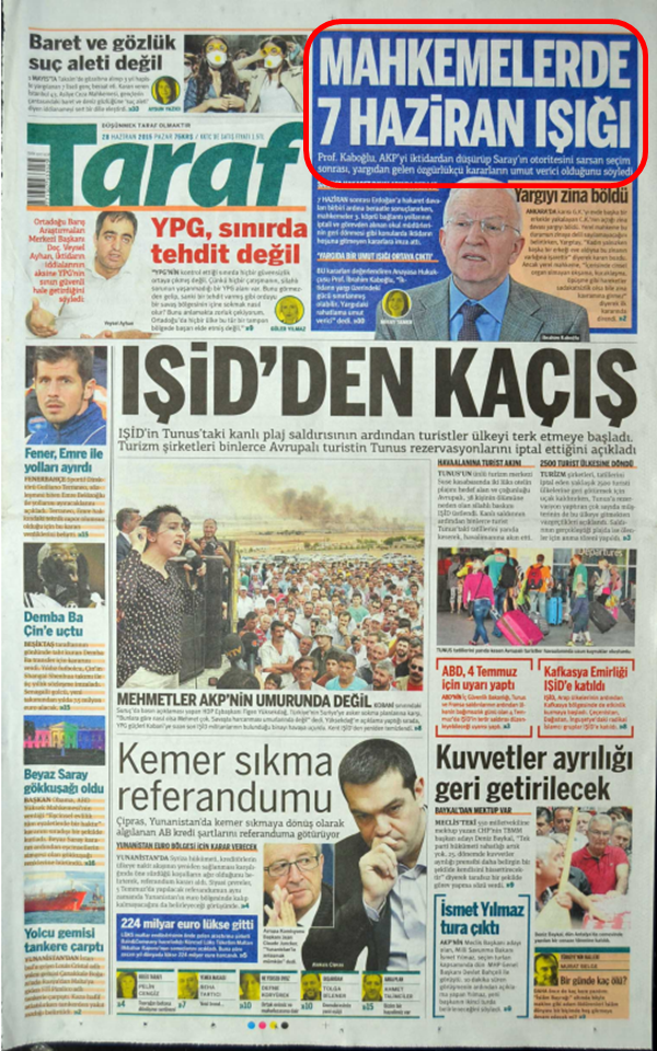 Foto - Ali İhsan Karahasanoğlu, geçmiş 28 Haziranlardaki gazete manşetlerini yorumladı