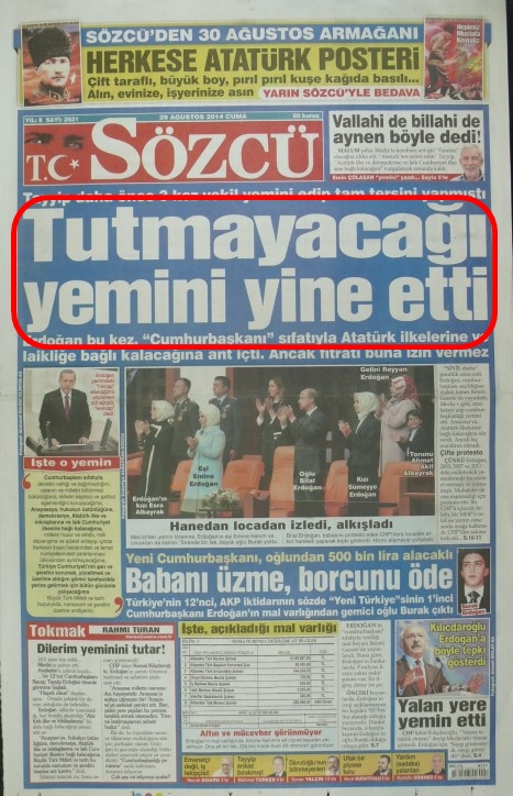 Foto - Ali İhsan Karahasanoğlu geçmiş 29 Ağustoslardaki gazete manşetlerini yorumladı