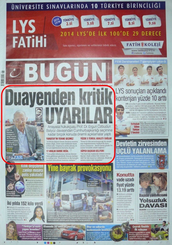 Foto - Ali İhsan Karahasanoğlu geçmiş 29 Haziranlardaki gazete manşetlerini yorumladı