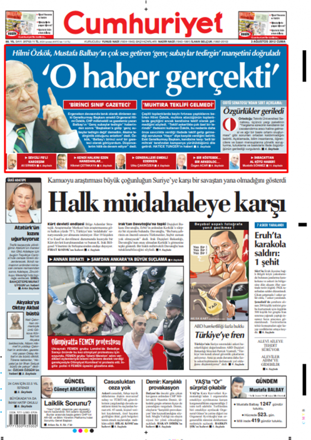 Foto - Ali İhsan Karahasanoğlu geçmiş 3 Ağustoslardaki gazete manşetlerini yorumladı