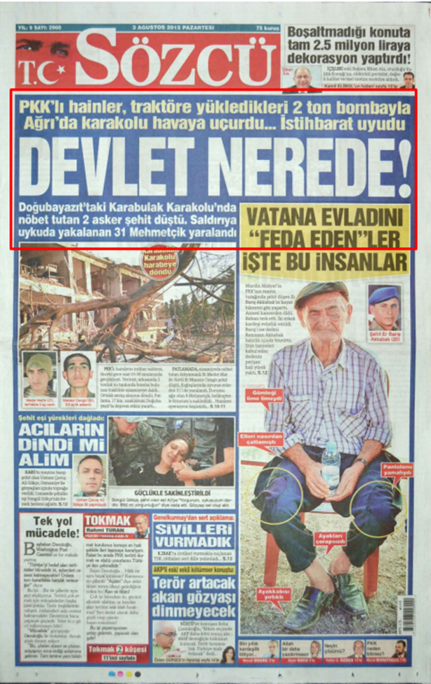 Foto - Ali İhsan Karahasanoğlu geçmiş 3 Ağustoslardaki gazete manşetlerini yorumladı