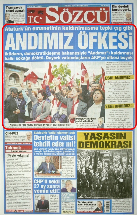 Foto - Ali İhsan Karahasanoğlu geçmiş 3 Ekimlerdeki gazete manşetlerini yorumladı