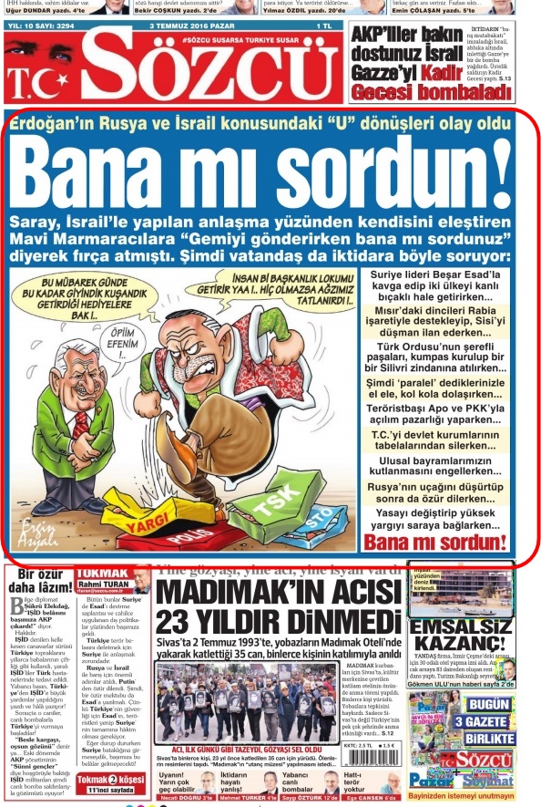 Foto - Ali İhsan Karahasanoğlu geçmiş 3 Temmuzlardaki gazete manşetlerini yorumladı