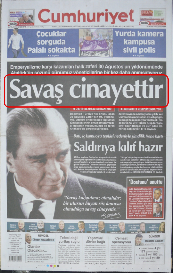 Foto - Ali İhsan Karahasanoğlu geçmiş 30 Ağustoslardaki gazete manşetlerini yorumladı