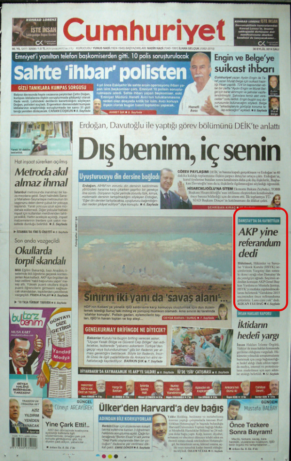 Foto - Ali İhsan Karahasanoğlu geçmiş 30 Eylüllerdeki gazete manşetlerini yorumladı