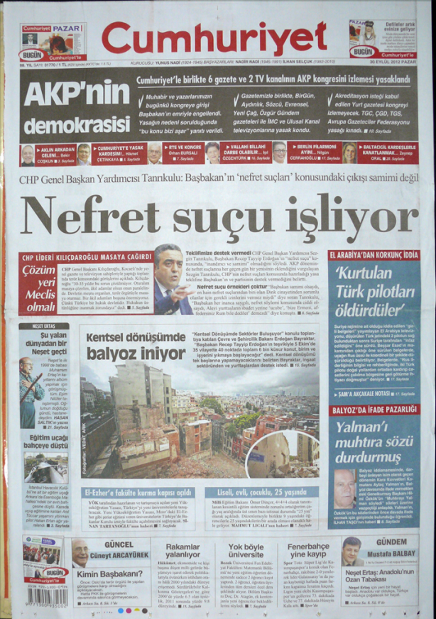 Foto - Ali İhsan Karahasanoğlu geçmiş 30 Eylüllerdeki gazete manşetlerini yorumladı