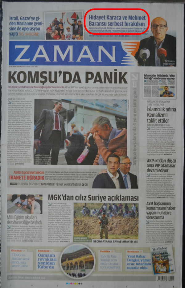 Foto - Ali İhsan Karahasanoğlu geçmiş 30 Haziranlardaki gazete manşetlerini yorumladı