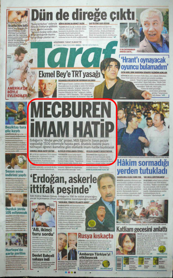 Foto - Ali İhsan Karahasanoğlu geçmiş 31 Temmuzlardaki gazete manşetlerini yorumladı