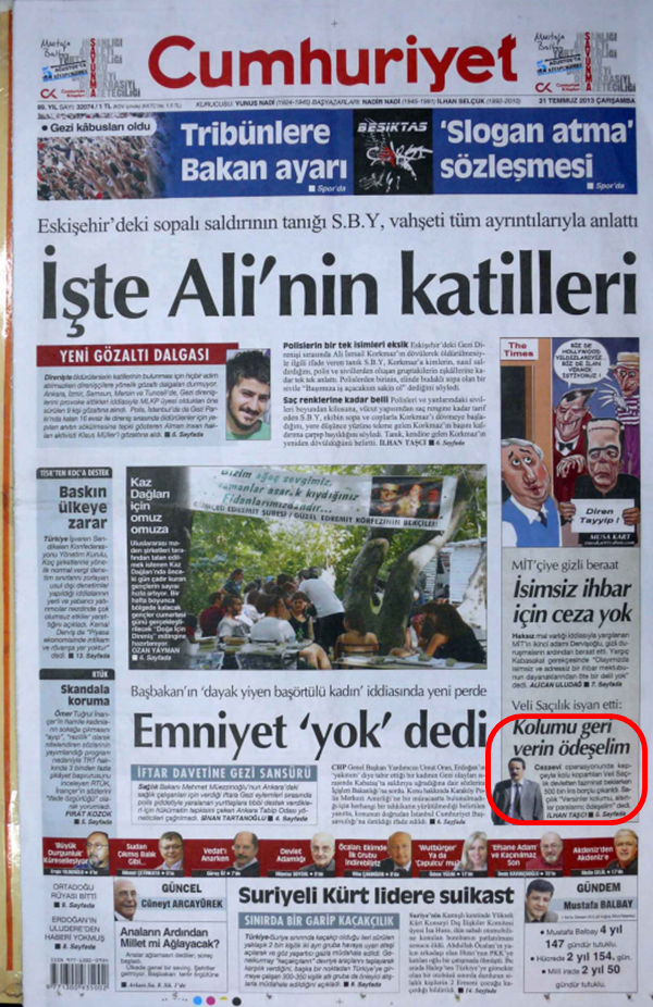 Foto - Ali İhsan Karahasanoğlu geçmiş 31 Temmuzlardaki gazete manşetlerini yorumladı