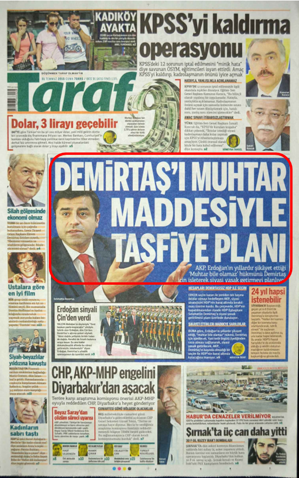 Foto - Ali İhsan Karahasanoğlu geçmiş 31 Temmuzlardaki gazete manşetlerini yorumladı