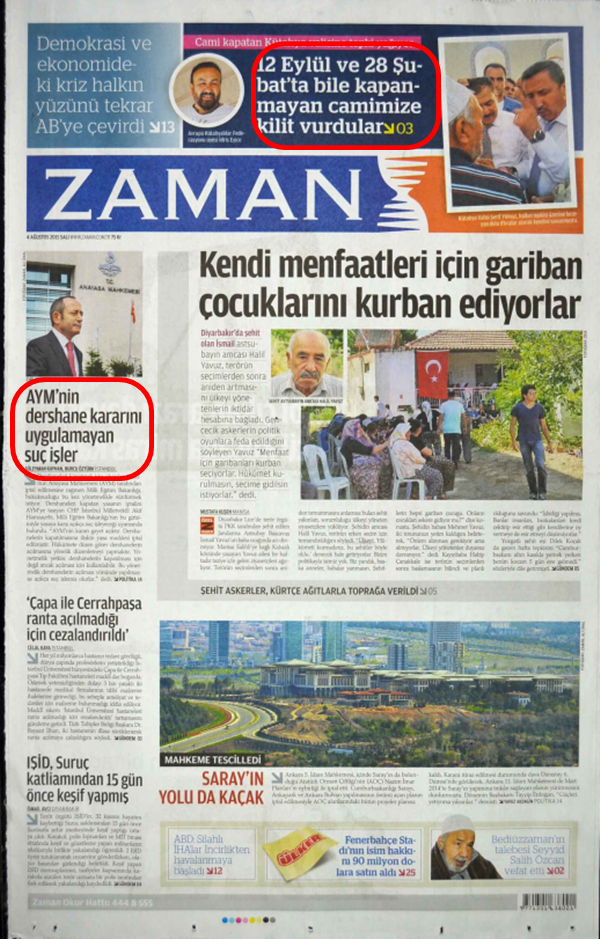 Foto - Ali İhsan Karahasanoğlu geçmiş 4 Ağustoslardaki gazete manşetlerini yorumladı