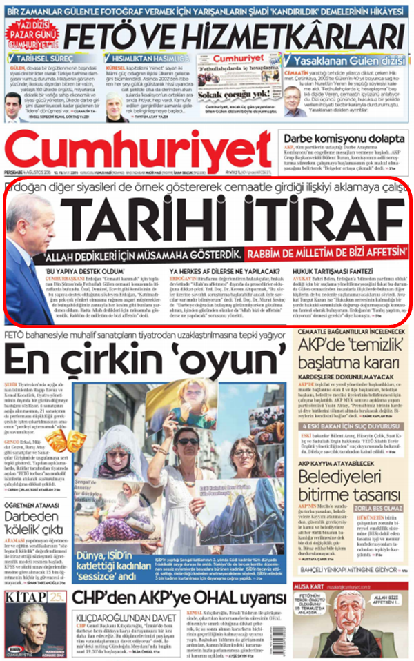 Foto - Ali İhsan Karahasanoğlu geçmiş 4 Ağustoslardaki gazete manşetlerini yorumladı