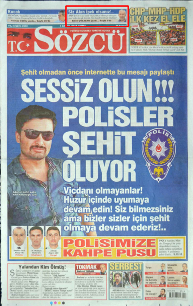 Foto - Ali İhsan Karahasanoğlu geçmiş 4 Eylüllerdeki gazete manşetlerini yorumladı