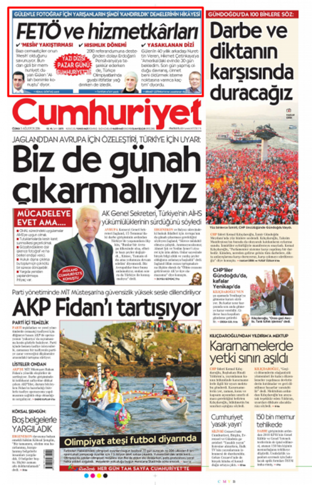 Foto - Ali İhsan Karahasanoğlu geçmiş 5 Ağustoslardaki gazete manşetlerini yorumladı