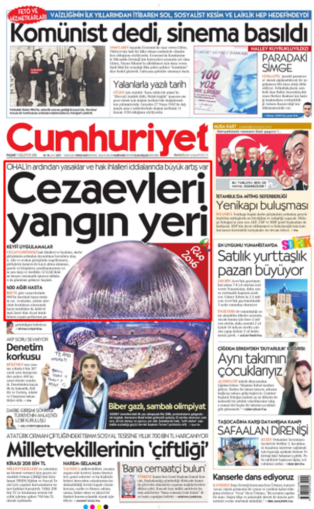 Foto - Ali İhsan Karahasanoğlu geçmiş 7 Ağustoslardaki gazete manşetlerini yorumladı