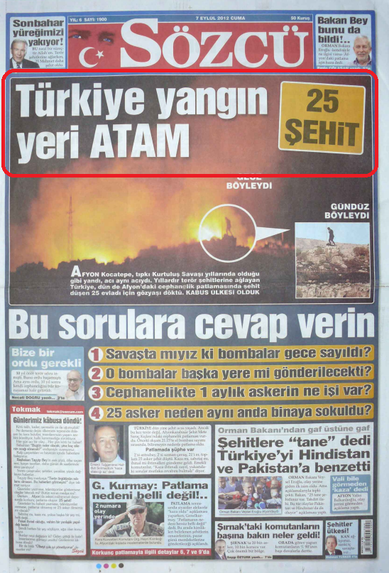 Foto - Ali İhsan Karahasanoğlu geçmiş 7 Eylüllerdeki gazete manşetlerini yorumladı