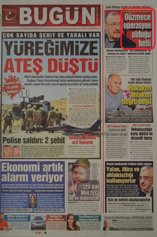 Foto - Ali İhsan Karahasanoğlu geçmiş 7 Eylüllerdeki gazete manşetlerini yorumladı