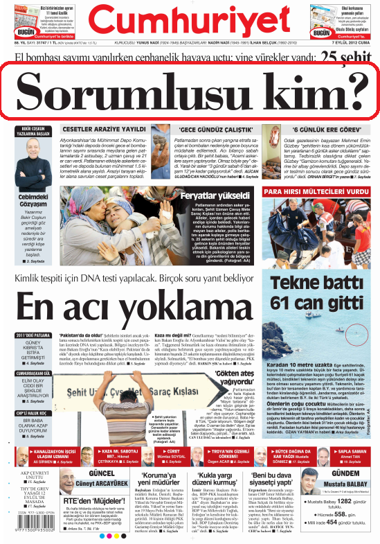 Foto - Ali İhsan Karahasanoğlu geçmiş 7 Eylüllerdeki gazete manşetlerini yorumladı