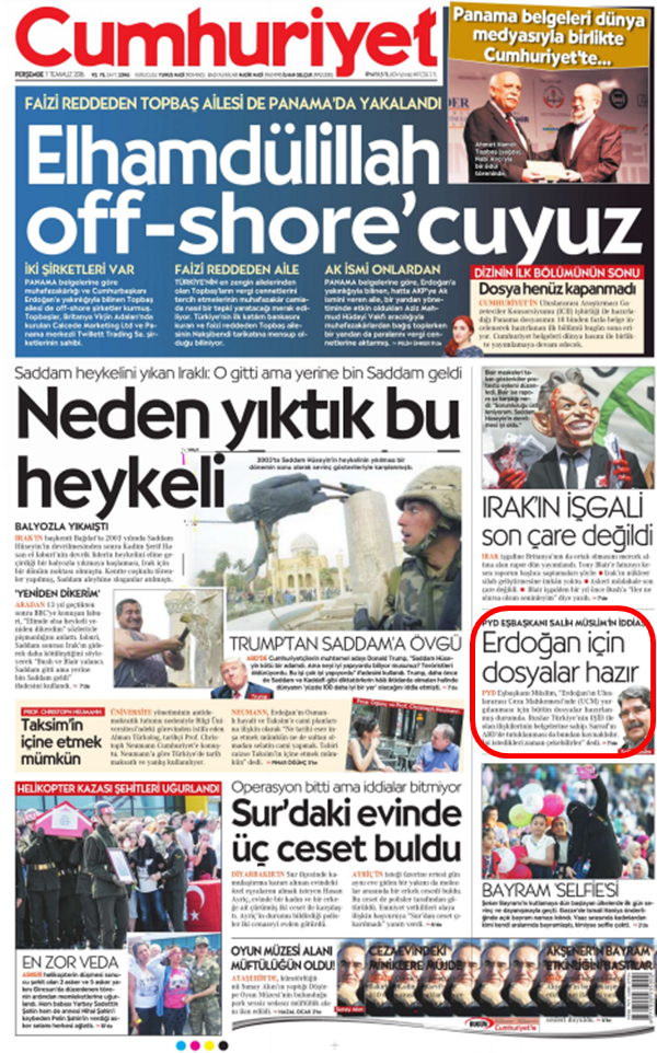 Foto - Ali İhsan Karahasanoğlu, geçmiş 7 Temmuzlardaki gazete manşetlerini yorumladı