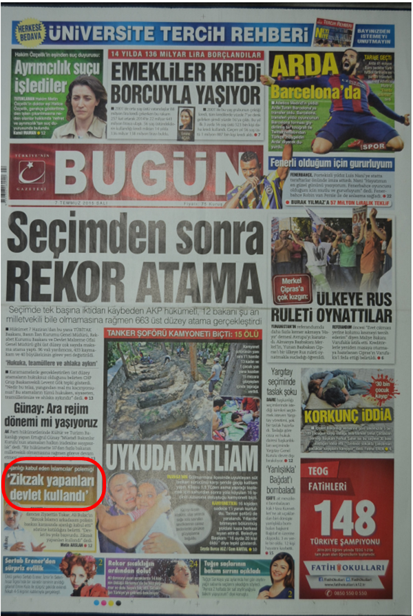 Foto - Ali İhsan Karahasanoğlu, geçmiş 7 Temmuzlardaki gazete manşetlerini yorumladı