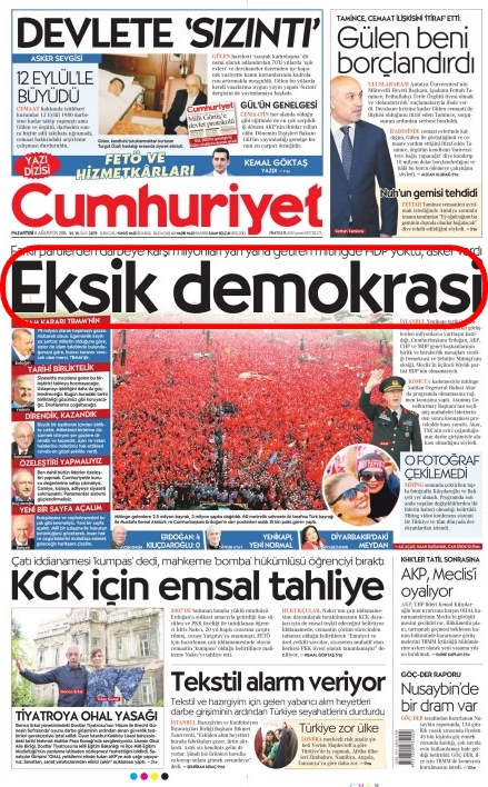 Foto - Ali İhsan Karahasanoğlu geçmiş 8 Ağustoslardaki gazete manşetlerini yorumladı