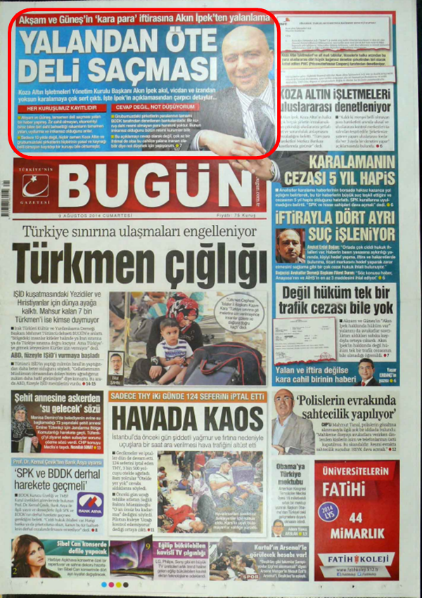 Foto - Ali İhsan Karahasanoğlu geçmiş 9 Ağustoslardaki gazete manşetlerini yorumladı