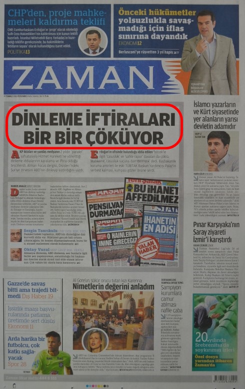 Foto - Ali İhsan Karahasanoğlu geçmiş 9 Temmuzlardaki gazete manşetlerin yorumladı