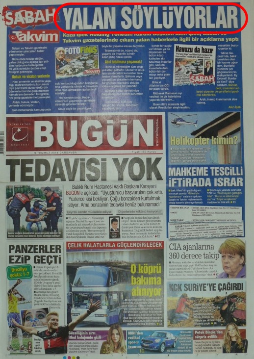 Foto - Ali İhsan Karahasanoğlu geçmiş 9 Temmuzlardaki gazete manşetlerin yorumladı