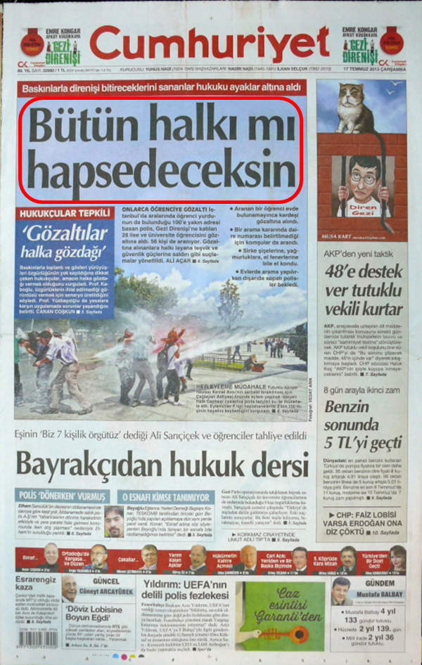 Foto - Ali İhsan Karahasanoğlu geçmiş 17 Temmuzlardaki gazete manşetlerini yorumladı