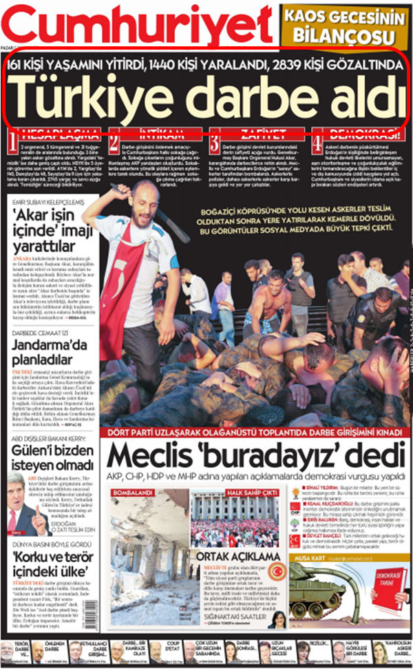 Foto - Ali İhsan Karahasanoğlu geçmiş 17 Temmuzlardaki gazete manşetlerini yorumladı