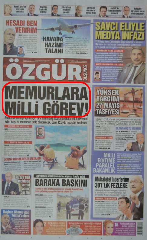 Foto - Ali Karahasanoğlu, geçmiş 16 Haziranlardaki gazete manşetlerini yorumladı