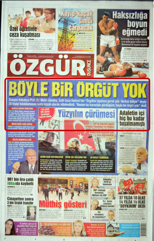 Foto - Ali Karahasanoğlu, geçmiş 5 Haziranlardaki gazete manşetlerini yorumluyor