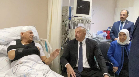 Foto - Aliyev hastaneye geldi! Kaza geçiren Binali Yıldırım'dan ilk görüntüler
