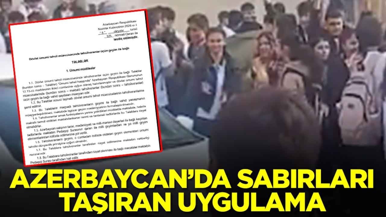 Azerbaycan'da sabırları taşıran uygulama