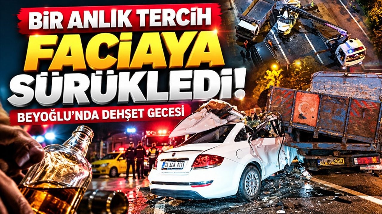 Alkol yine faciaya davetiye çıkardı! Beyoğlu’nda dehşet gecesi