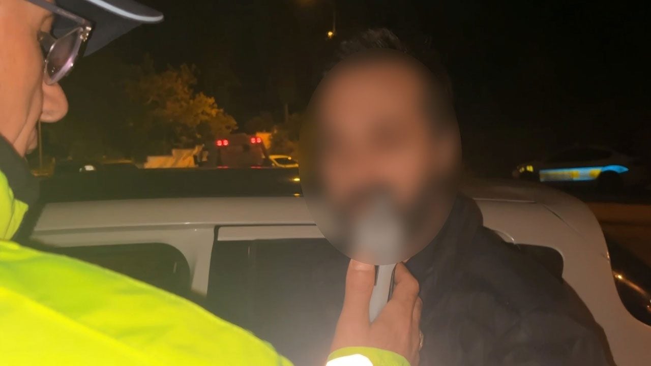 Foto - Alkollü sürücü polisi çileden çıkardı! "Ben seyir halinde değilim memur bey"