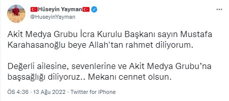 Foto - Allah hepinizden razı olsun! Mustafa Karahasanoğlu ağabey unutulmadı