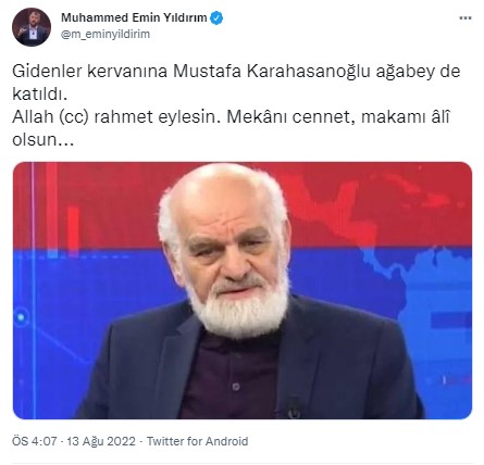 Foto - Allah hepinizden razı olsun! Mustafa Karahasanoğlu ağabey unutulmadı