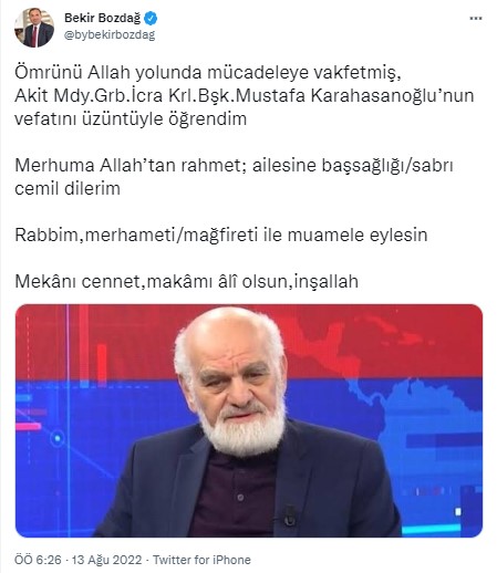 Foto - Allah hepinizden razı olsun! Mustafa Karahasanoğlu ağabey unutulmadı