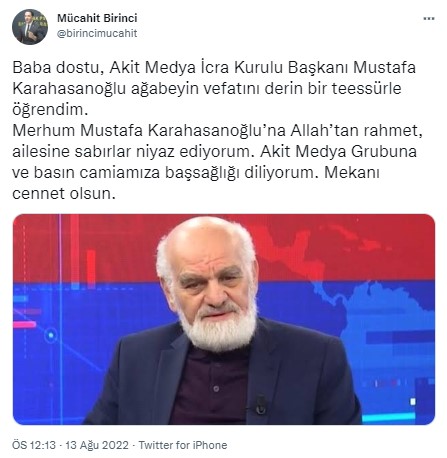 Foto - Allah hepinizden razı olsun! Mustafa Karahasanoğlu ağabey unutulmadı