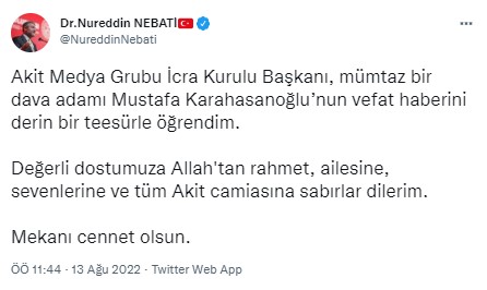 Foto - Allah hepinizden razı olsun! Mustafa Karahasanoğlu ağabey unutulmadı