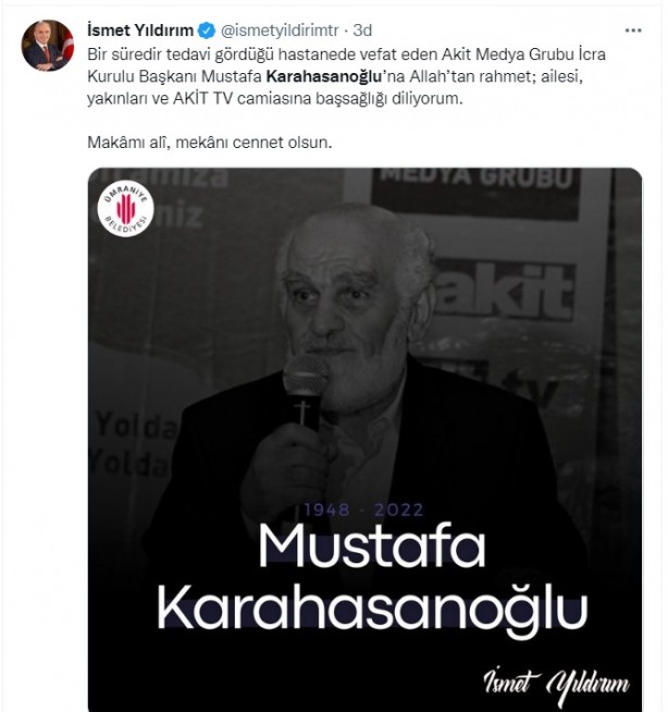 Foto - Allah hepinizden razı olsun! Mustafa Karahasanoğlu ağabey unutulmadı