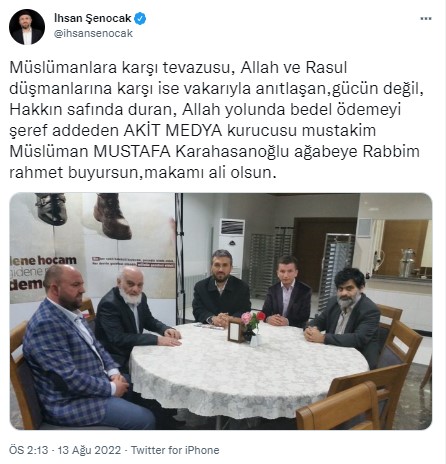 Foto - Allah hepinizden razı olsun! Mustafa Karahasanoğlu ağabey unutulmadı