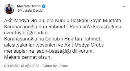 Foto - Allah hepinizden razı olsun! Mustafa Karahasanoğlu ağabey unutulmadı