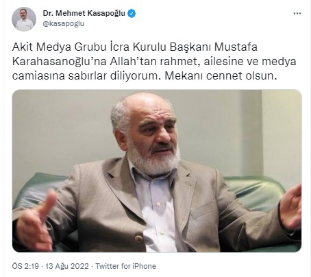 Foto - Allah hepinizden razı olsun! Mustafa Karahasanoğlu ağabey unutulmadı