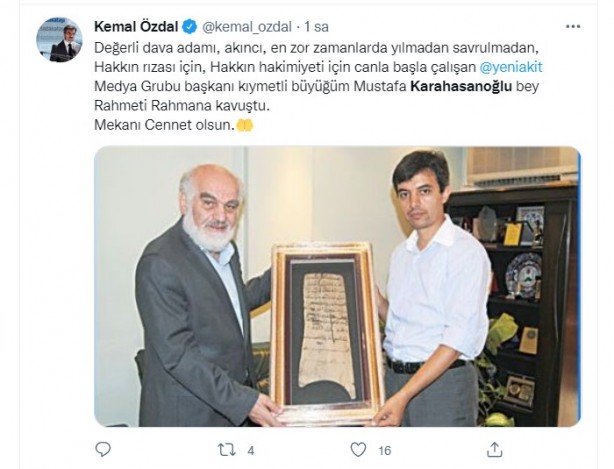 Foto - Allah hepinizden razı olsun! Mustafa Karahasanoğlu ağabey unutulmadı