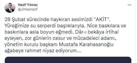 Foto - Allah hepinizden razı olsun! Mustafa Karahasanoğlu ağabey unutulmadı