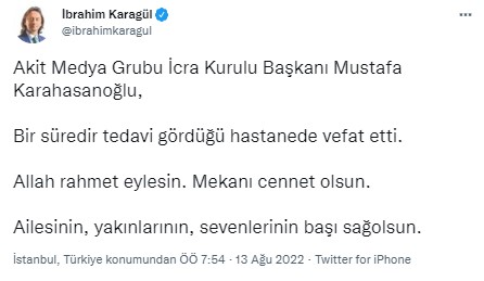 Foto - Allah hepinizden razı olsun! Mustafa Karahasanoğlu ağabey unutulmadı