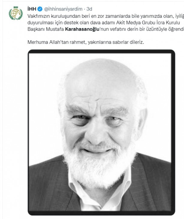 Foto - Allah hepinizden razı olsun! Mustafa Karahasanoğlu ağabey unutulmadı